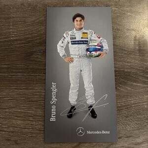 Bruno Spengler Printed Auto 2011 Mercedes DTM Limited Long Card RARE Item